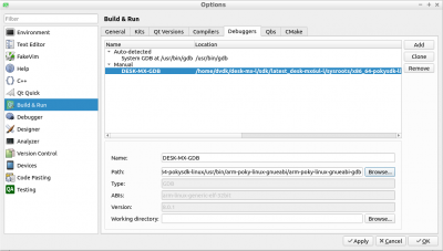 QtCreator build run debugger GDB.png
