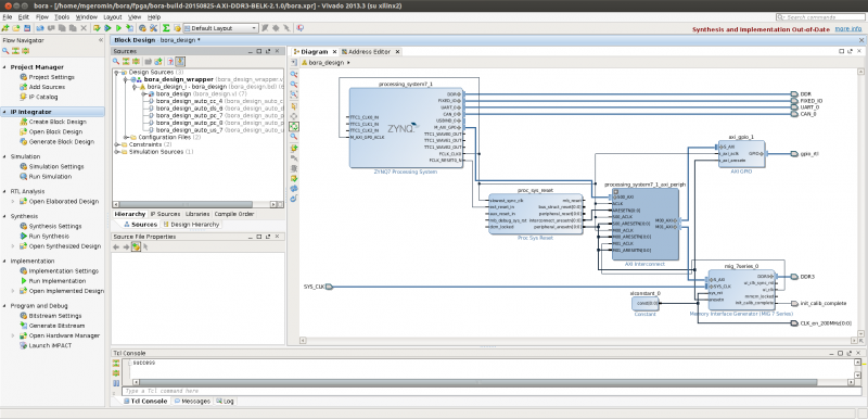 AXI Memory Controller Block Design