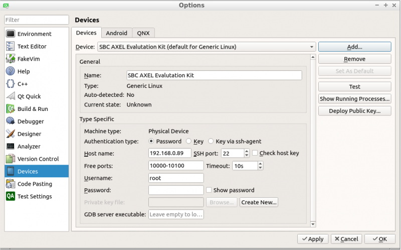 QtCreator-4.4.1 devices-linux-device-EVK-configured.png