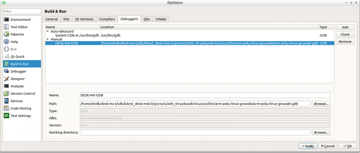 QtCreator-4.4.1 devices-linux-build-and-run-gdb.png